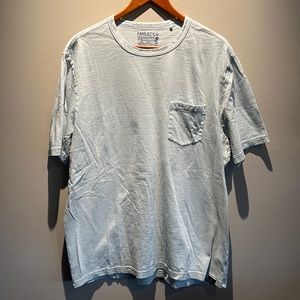 Faherty Brand Sunwashed Pocket Tee Glacier Blue XL